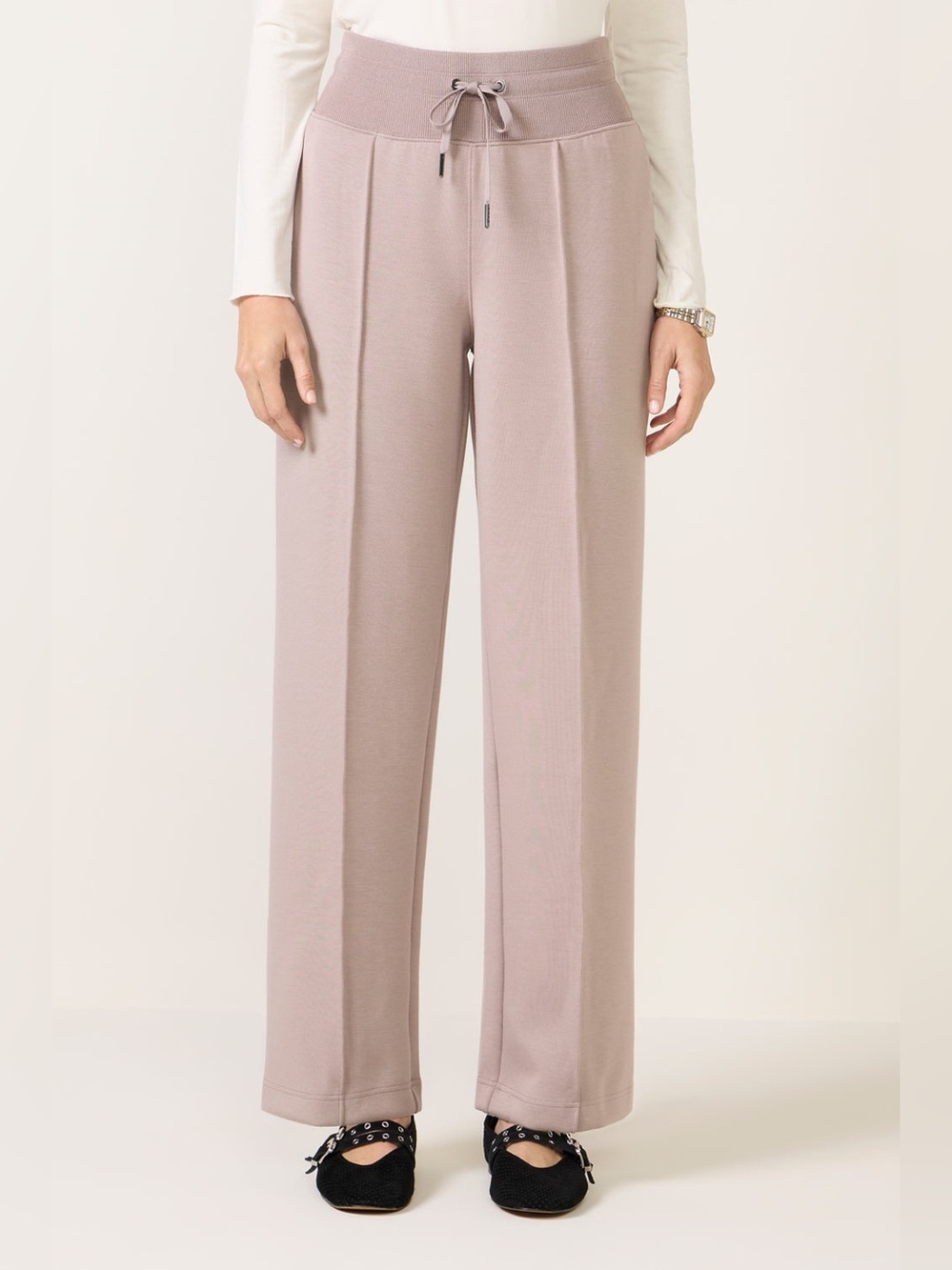 Spanx Air Essentials Luxe Straight Leg Pant Coastalfog